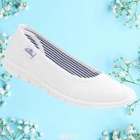 Damskie baleriny Las Espadrillas 22636-13SP (biały)