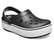 Damskie sandały Crocs Crocband Platform Clog Black/White 205434-066