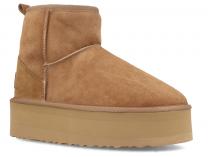 Damskie ocieplane emu Forester Ischg 2304-1103 Cappucino Real Sheepskin
