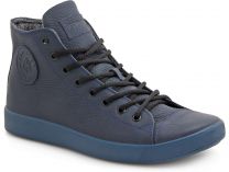 Męskie skórzane buty Forester Monochrome 132125-895MB (ciemny niebieski)