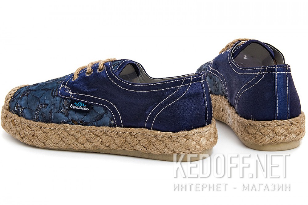 Damskie tenisówki Las Espadrillas 558203 (niebieski) купить Украина