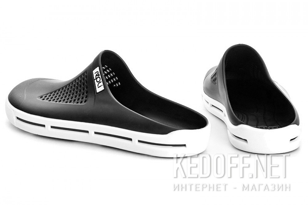 Drewniaki męskie Coral Coast 77086 Made in Italy (czarny) купить Украина
