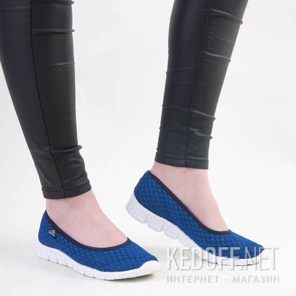 Baleriny Las Espadrillas Electric 32636-42 niebieska siatka доставка по Украине