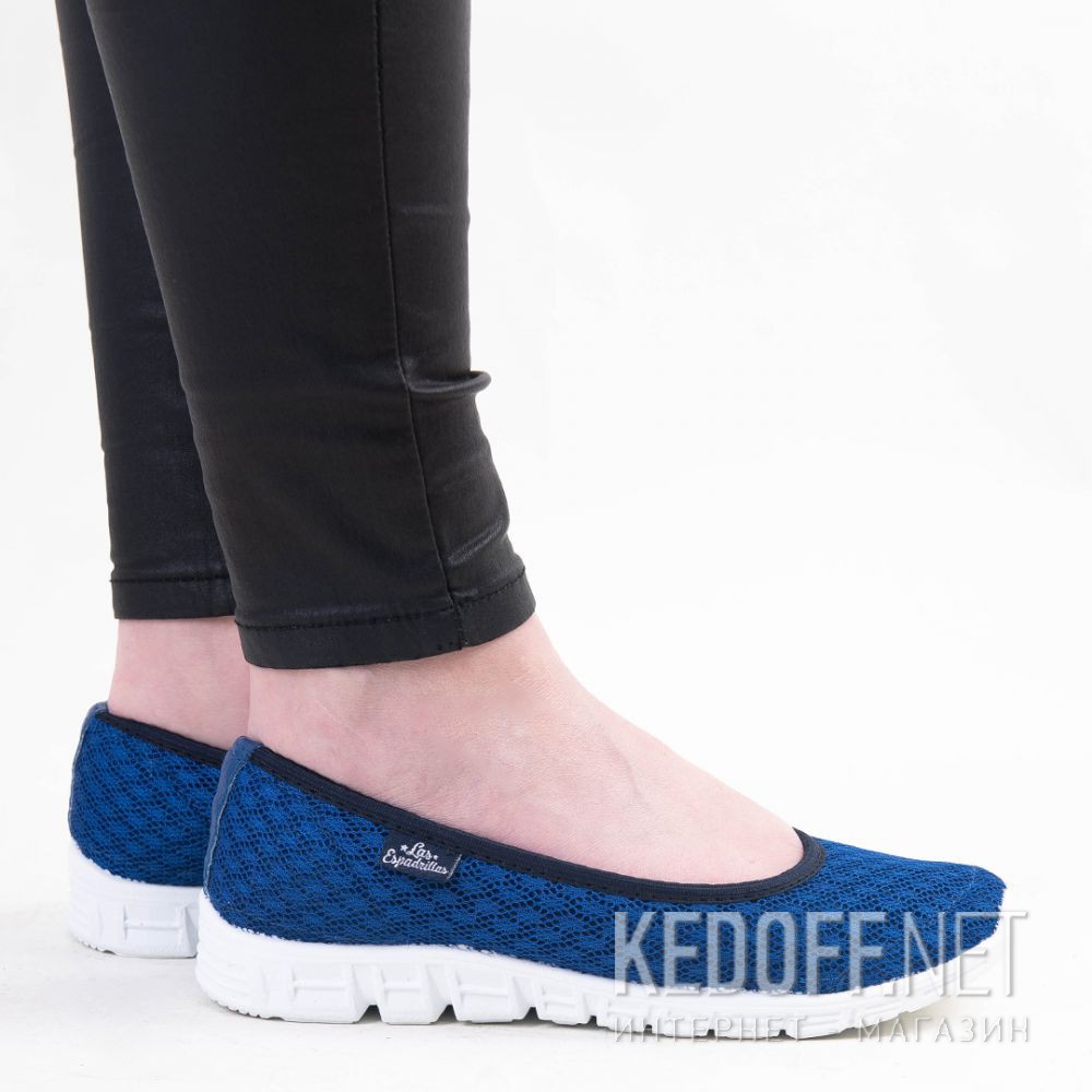 Dostawa Baleriny Las Espadrillas Electric 32636-42 niebieska siatka