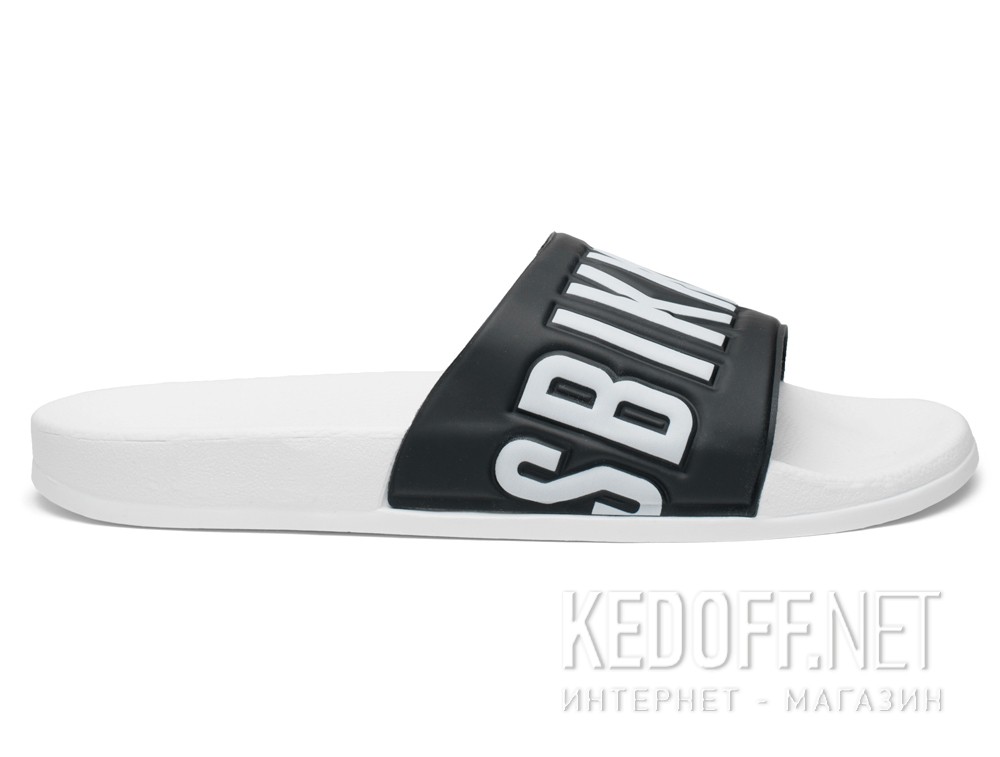 Kapcie Dirk Bikkembergs Sandal 108367-13 Made in Italy unisex (czarny/biały) описание