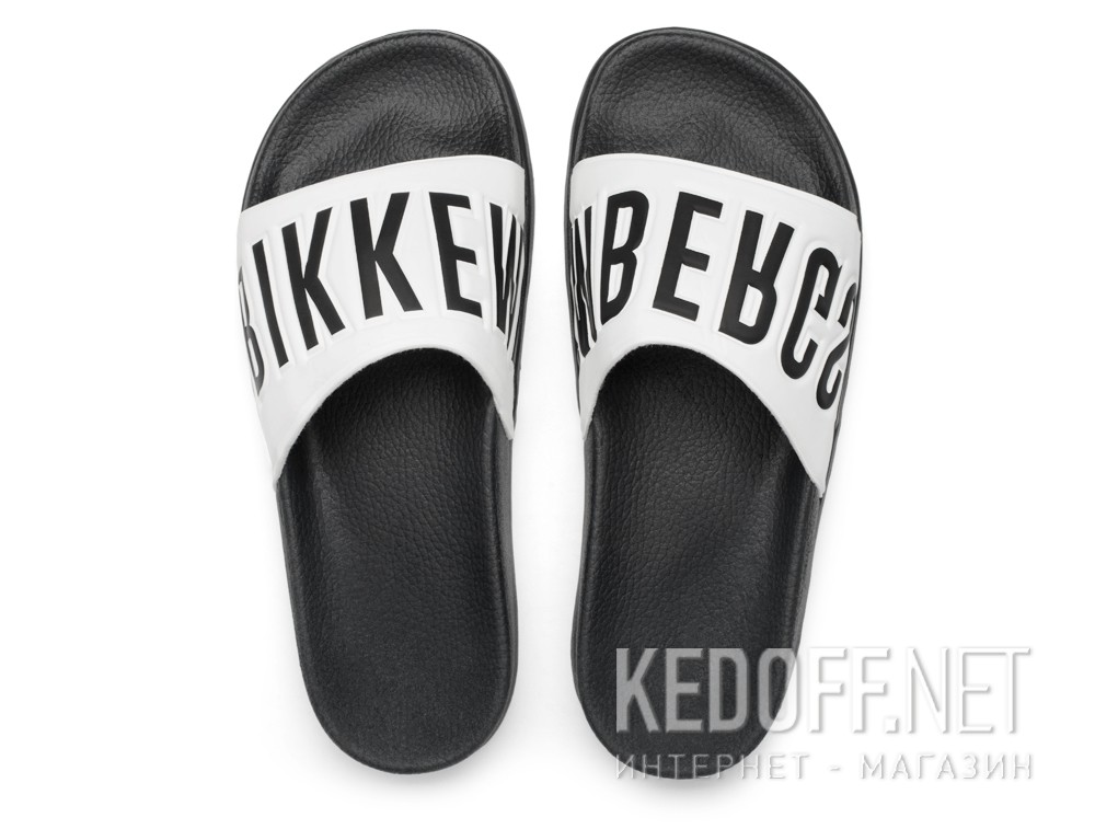 Kapcie Dirk Bikkembergs Langhorn BKE 108367-2713 Made in Italy (czarny/biały) доставка по Украине