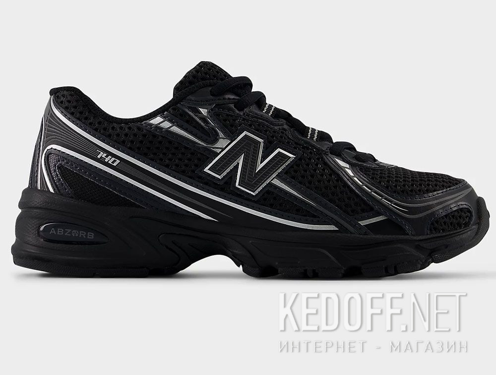 Czarne sportowe buty New Balance GR740BM купить Украина