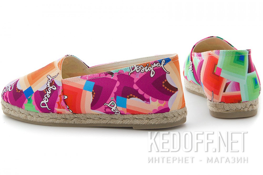Эспадрильи Desigual 41HS539/3043 (turkusowy/pomarańczowy/różowy/zielony/fioletowy/czerwony) купить Украина