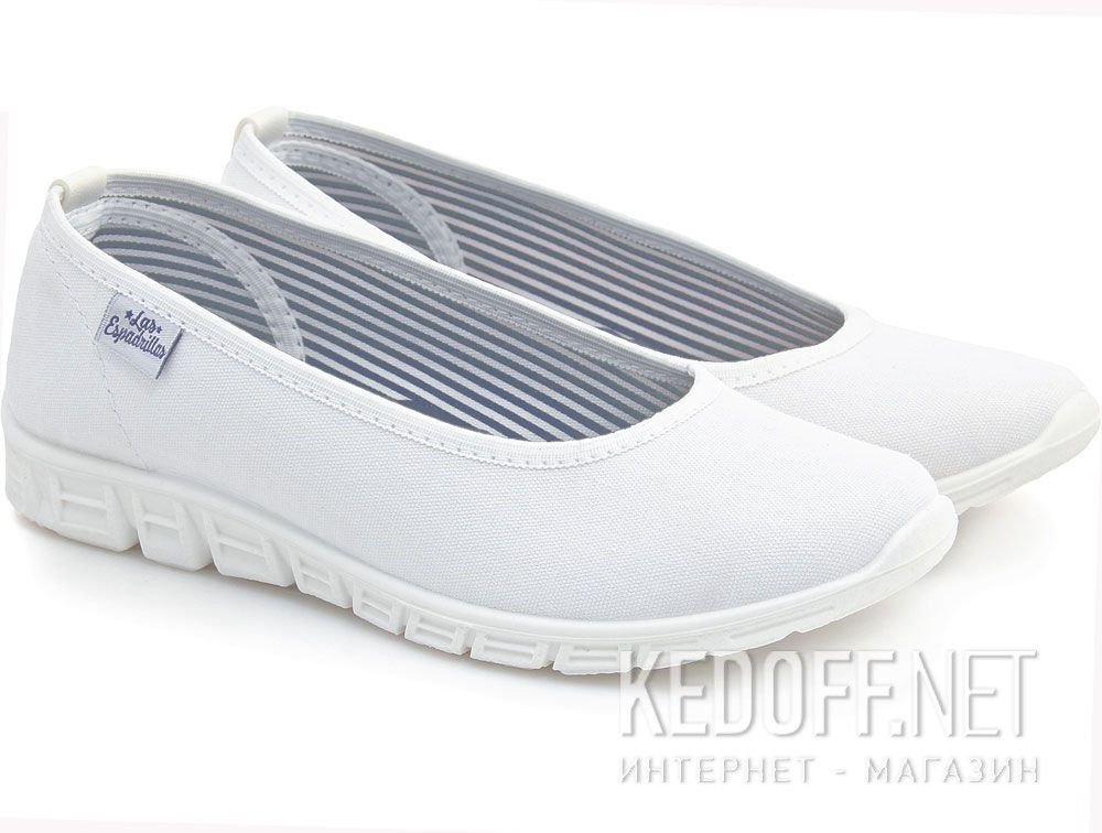 Оригинальные Damskie baleriny Las Espadrillas 22636-13SP (biały)