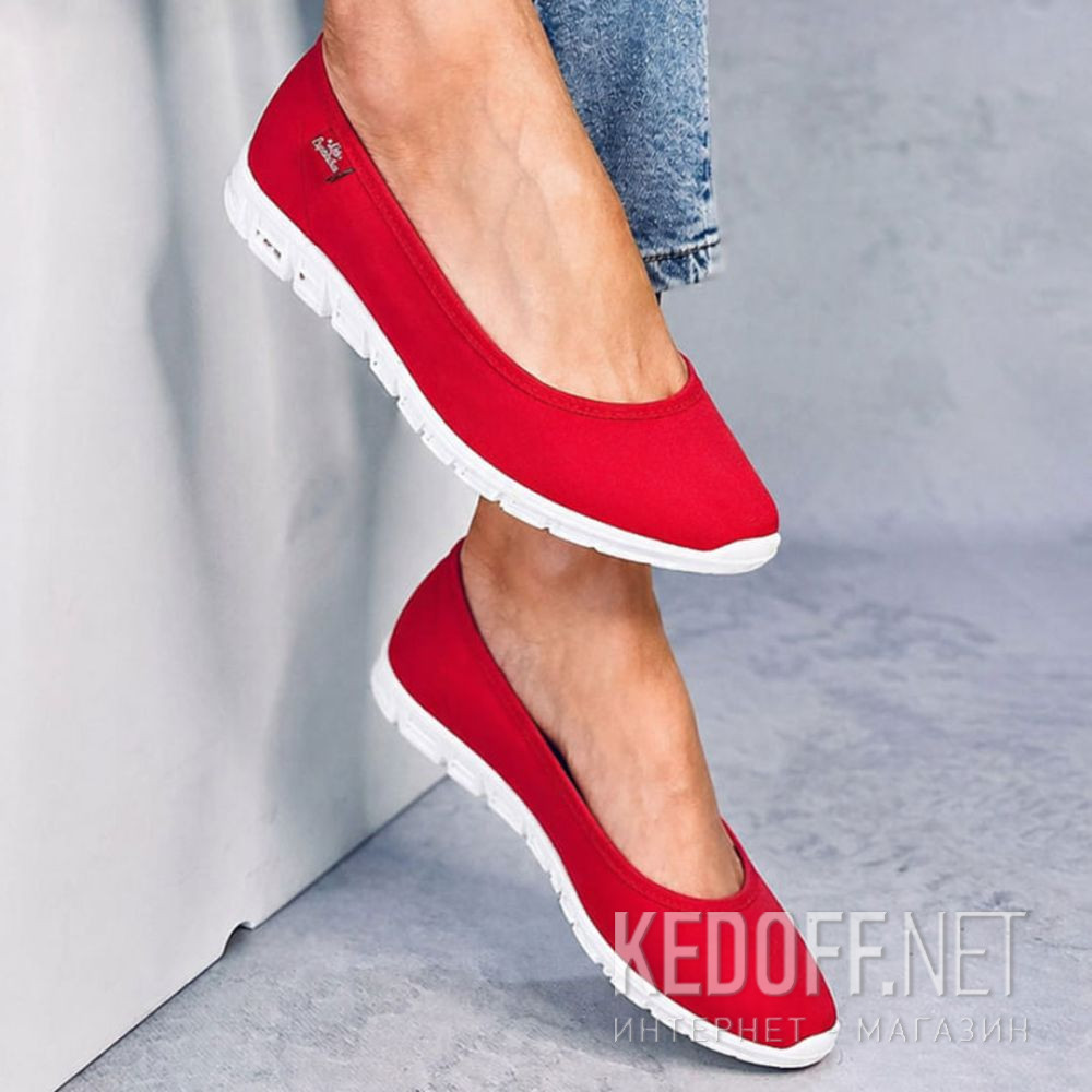 Dodaj do koszyka Damskie baleriny Las Espadrillas 22636-47SP (czerwony)