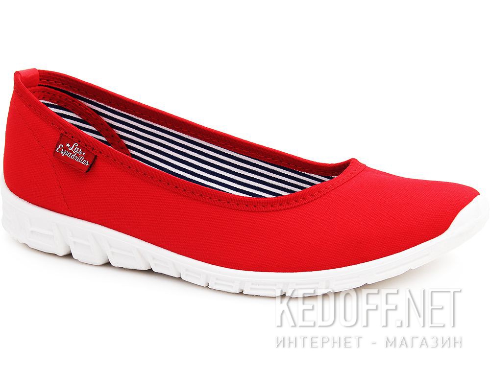 Damskie baleriny Las Espadrillas 22636-47SP (czerwony) Фото 12