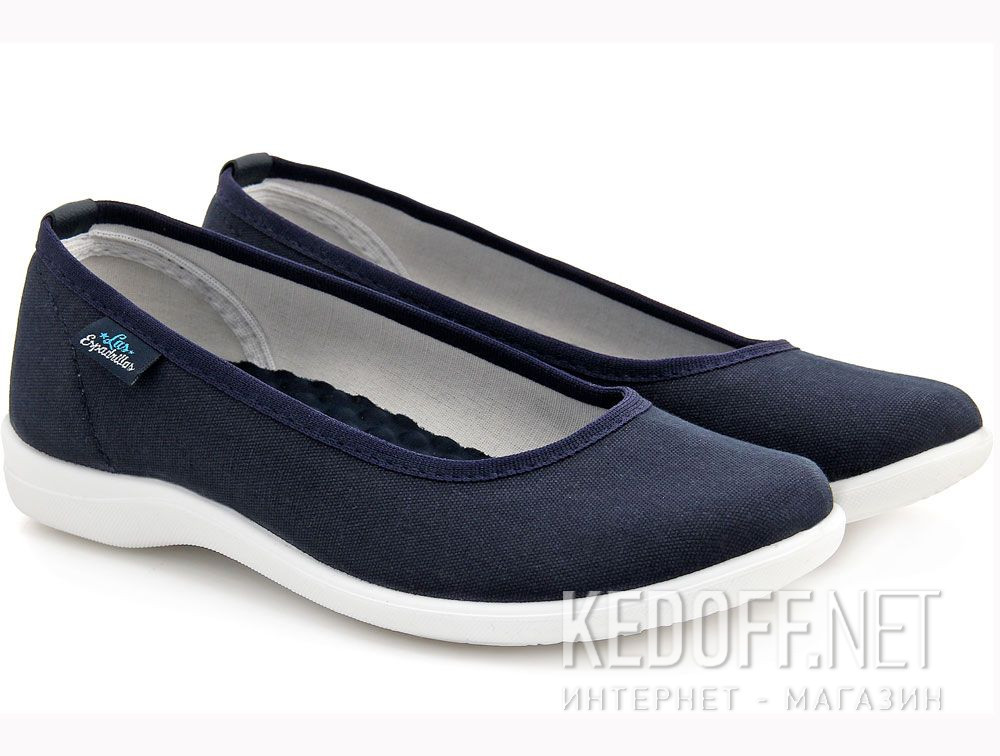 Dodaj do koszyka Damskie baleriny Las Espadrillas 300816-89 (ciemny niebieski)