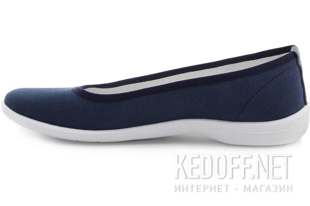 Damskie baleriny Las Espadrillas 300816-89 (ciemny niebieski) описание
