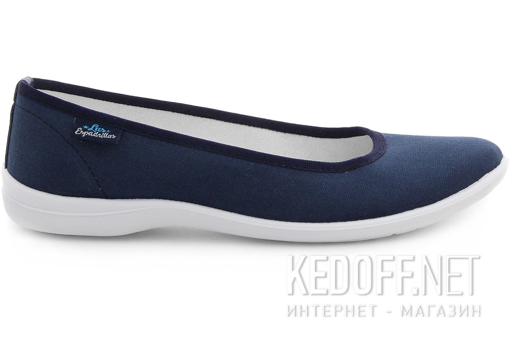 Damskie baleriny Las Espadrillas 300816-89 (ciemny niebieski) все размеры