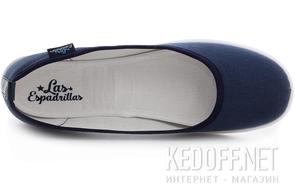 Dostawa Damskie baleriny Las Espadrillas 300816-89 (ciemny niebieski)
