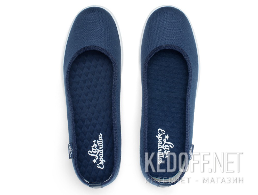 Damskie baleriny Las Espadrillas 300816-89 (ciemny niebieski) купить Украина