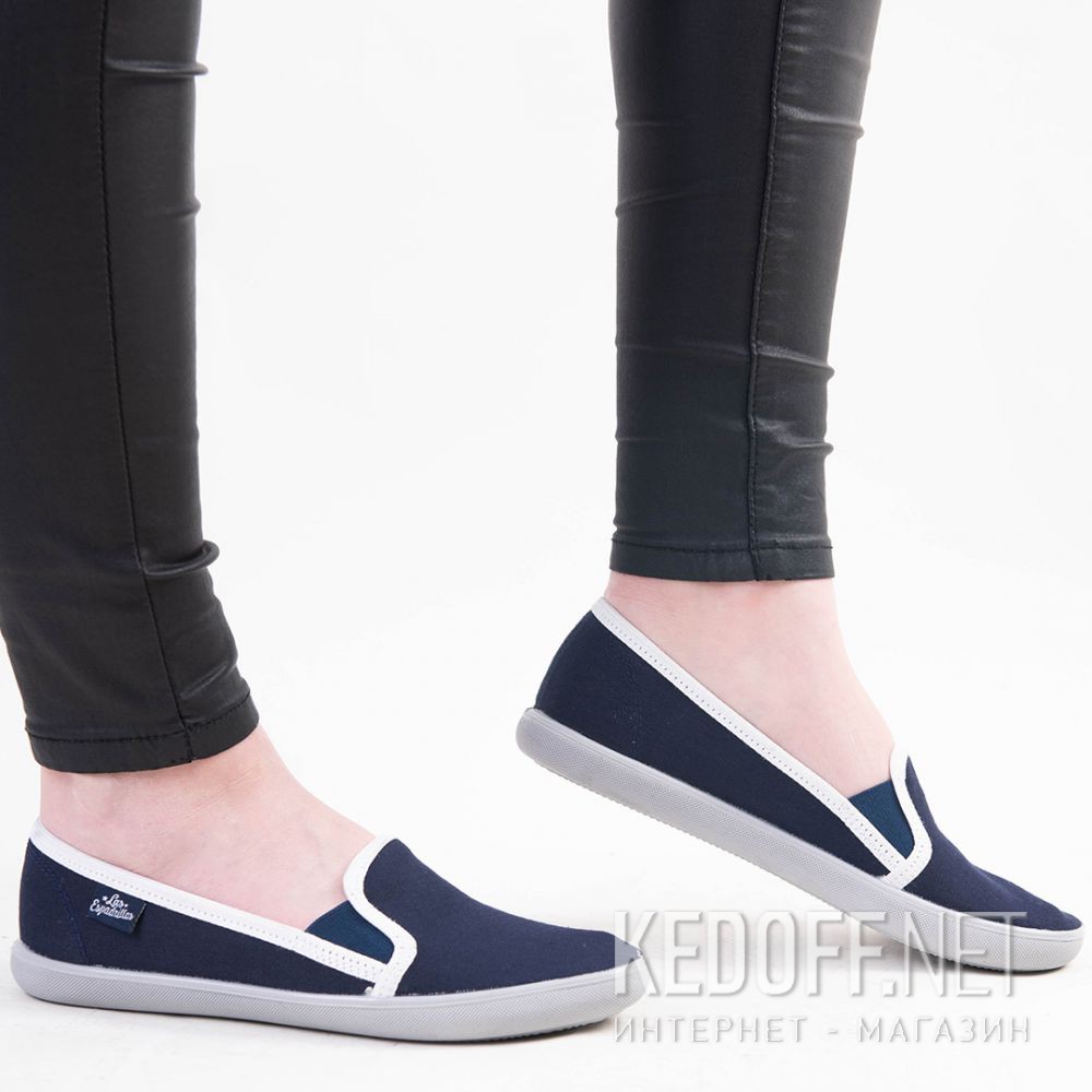 Dostawa Damskie baleriny Las Espadrillas LE003-8937 Original Navy