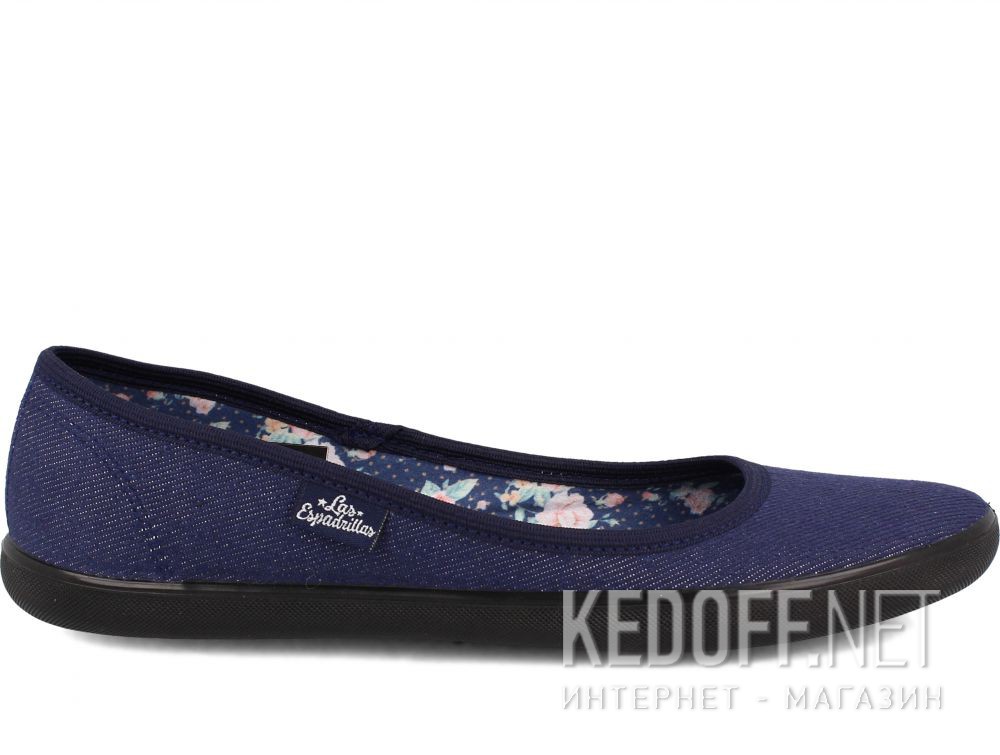 Оригинальные Damskie baleriny Las Espadrillas LE2203-42 Lacoste Black Navy