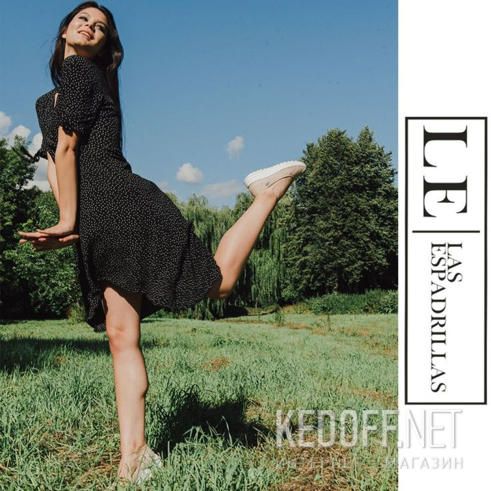 Damskie balerinki Las Espadrillas Mesh 2622-18 доставка по Украине