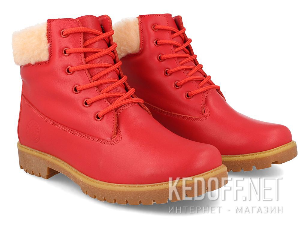 Damskie buty Forester Red Lthr Yellow Boot 0610-247 купить Украина
