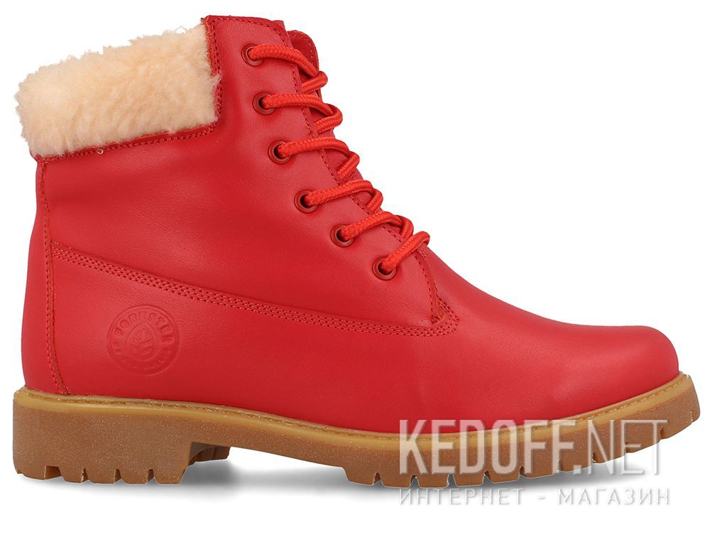 Оригинальные Damskie buty Forester Red Lthr Yellow Boot 0610-247