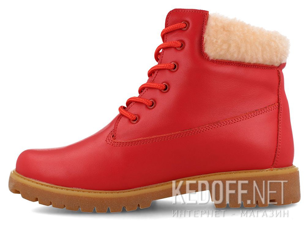 Damskie buty Forester Red Lthr Yellow Boot 0610-247 описание
