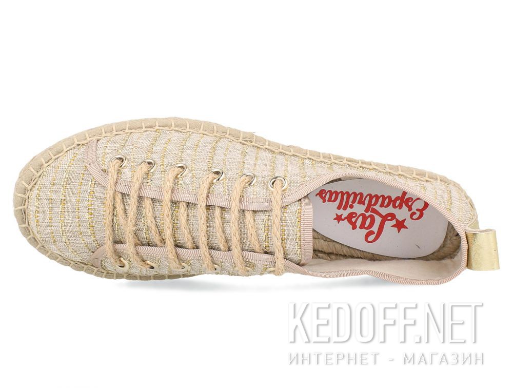 Damskie эспадрильи Las Espadrillas Oro FE0894-18 Made in Spain описание