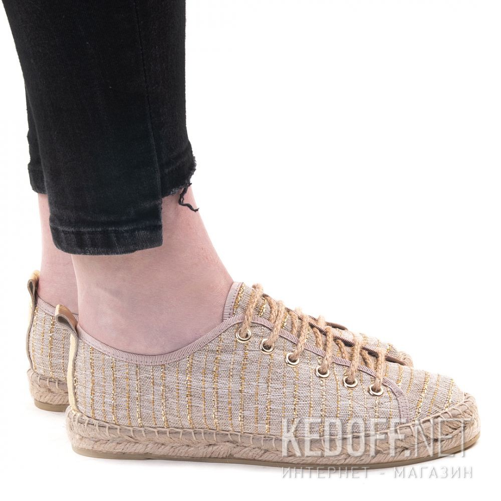 Dostawa Damskie эспадрильи Las Espadrillas Oro FE0894-18 Made in Spain