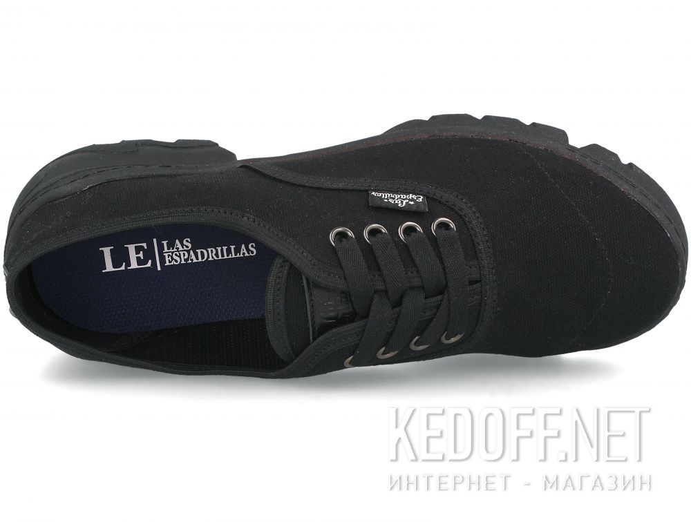 Damskie tenisówki Las Espadrillas Buffalo Black 1001-277 описание