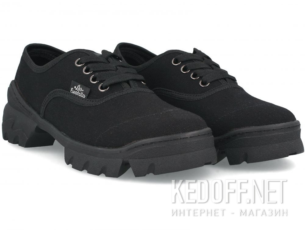 Damskie tenisówki Las Espadrillas Buffalo Black 1001-277 все размеры
