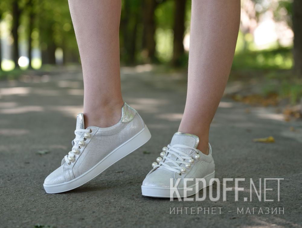 Damskie tenisówki Las Espadrillas Silver Pearl 1541-14