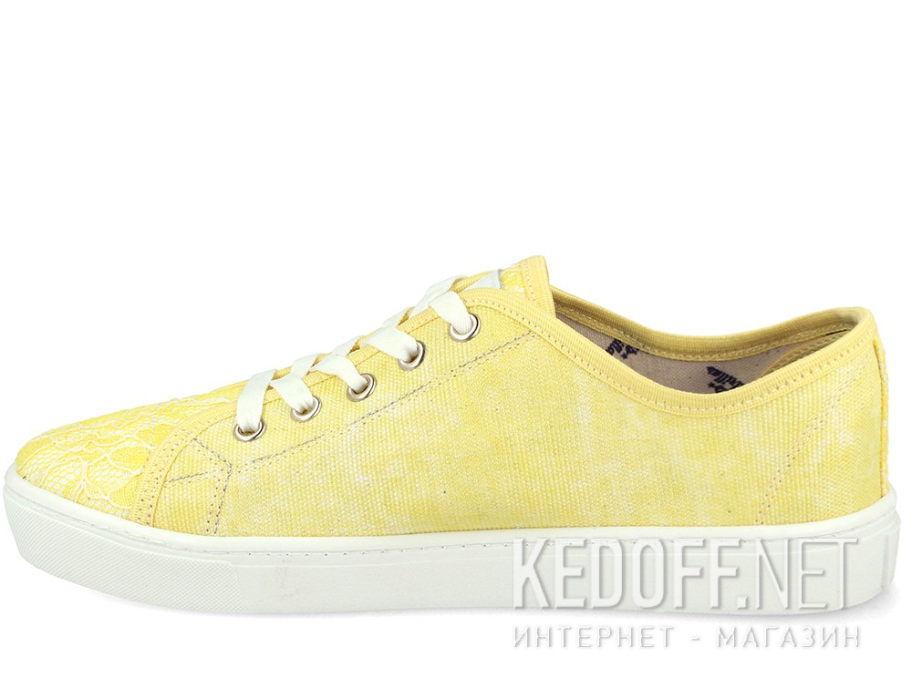 Оригинальные Trampki Las Espadrillas Yellow Wash 5099-21 (żółty)