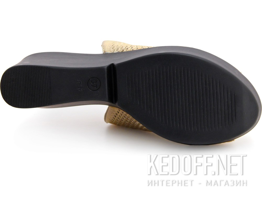 Оригинальные Drewniaki damskie Las Espadrillas 28233-79 (золотистий)