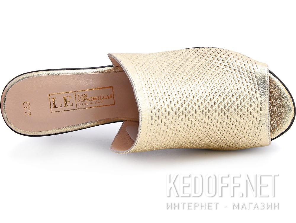Drewniaki damskie Las Espadrillas 28233-79 (золотистий) описание