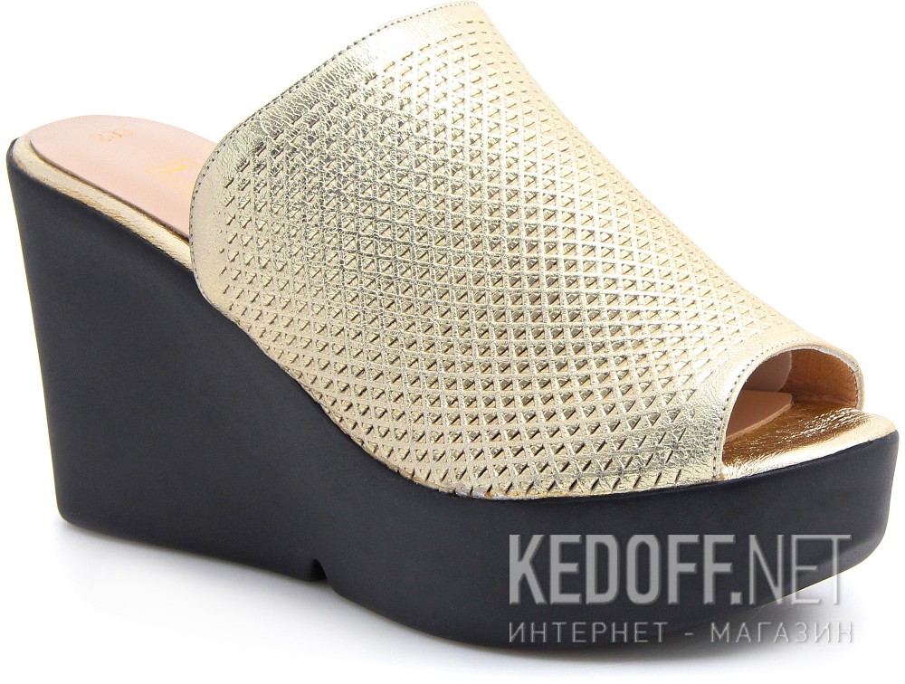 Dodaj do koszyka Drewniaki damskie Las Espadrillas 28233-79 (золотистий)