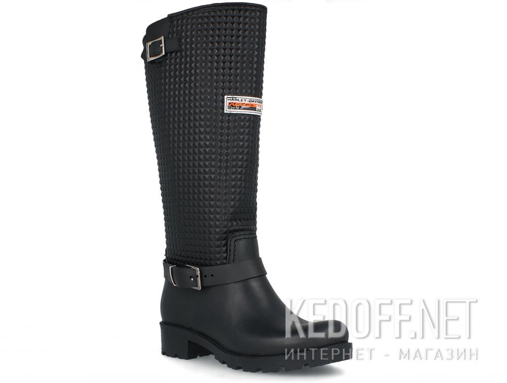 Dodaj do koszyka Damskie gumowe kalosze Harley-Davidson Rain Print High 101185-27