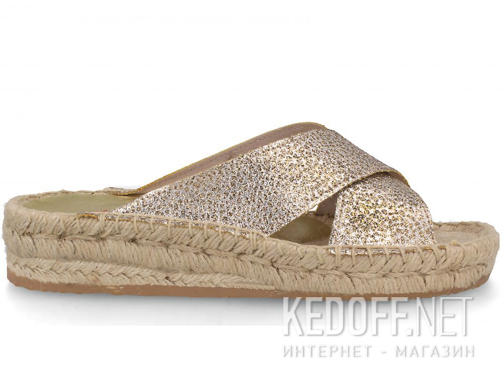 Damskie japonki Las Espadrillas Beige FE0872-1418 Made in Spain купить Украина