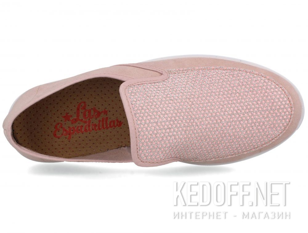 Damskie mokasyny Las Espadrillas Rosa FV0582-34 Made in Spain описание