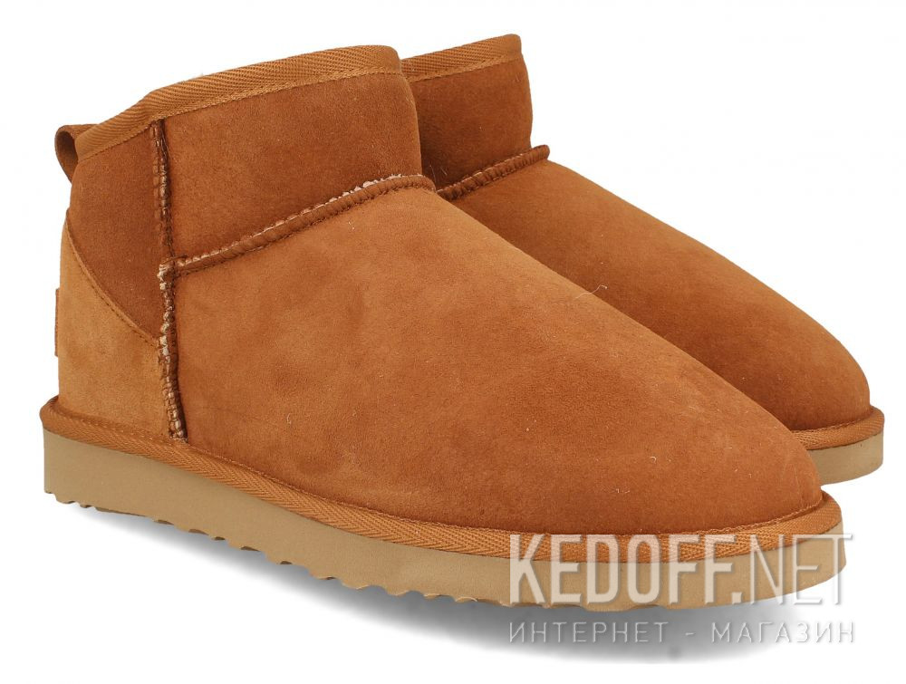 Damskie ocieplane botki Forester Innsbruck 1481-1102 Light Brown Real Sheepskin купить Украина