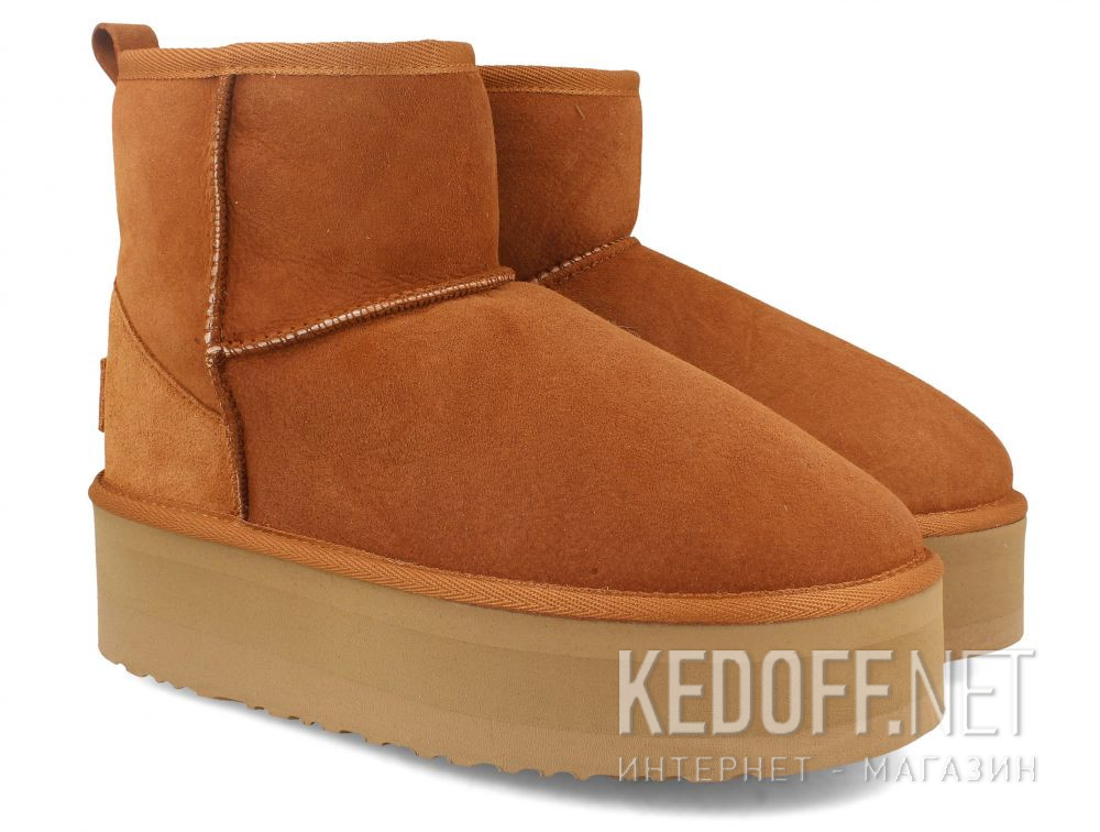 Damskie ocieplane buty Forester Ischgl 2304-1102 Light Brown Real Sheepskin купить Украина