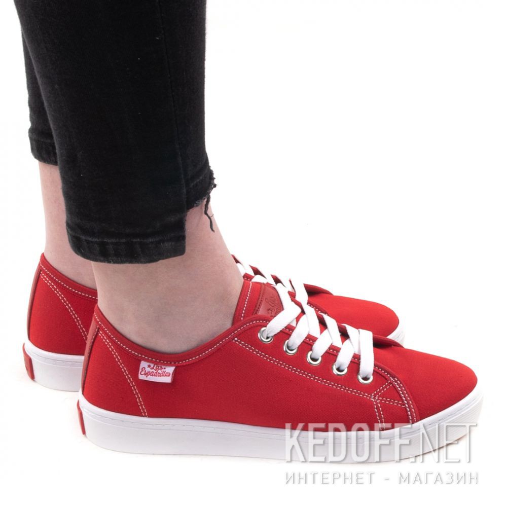 Trampki Las Espadrillas 5099-47 (czerwony) доставка по Украине