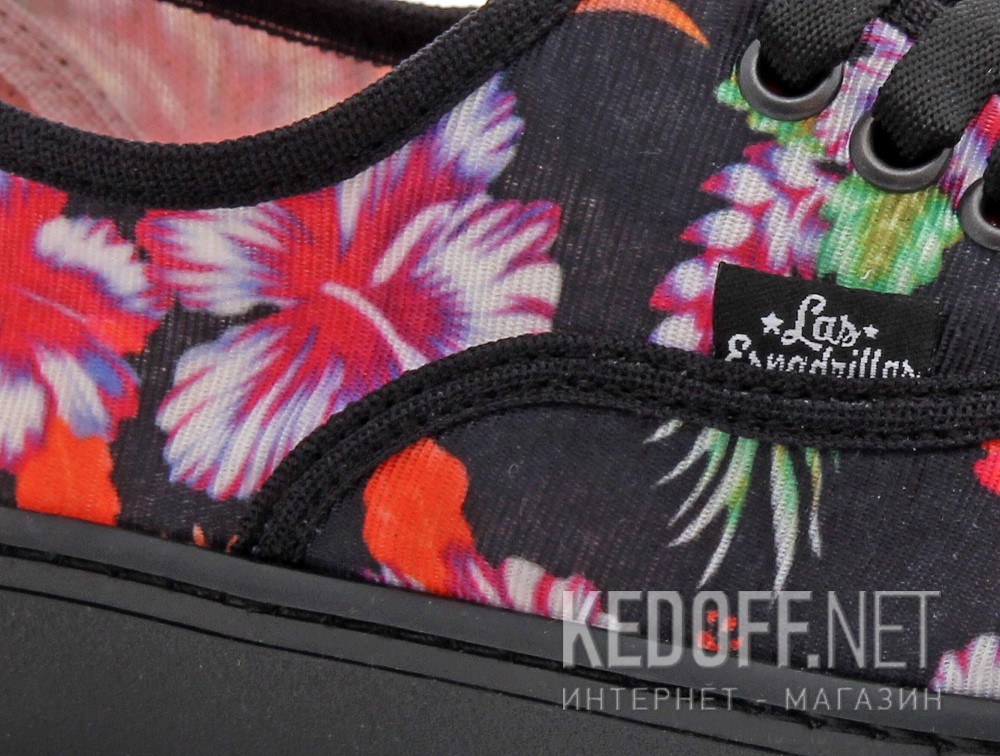 Damskie tenisówki Las Espadrillas 8214-2750 (pomarańczowy/czarny) описание