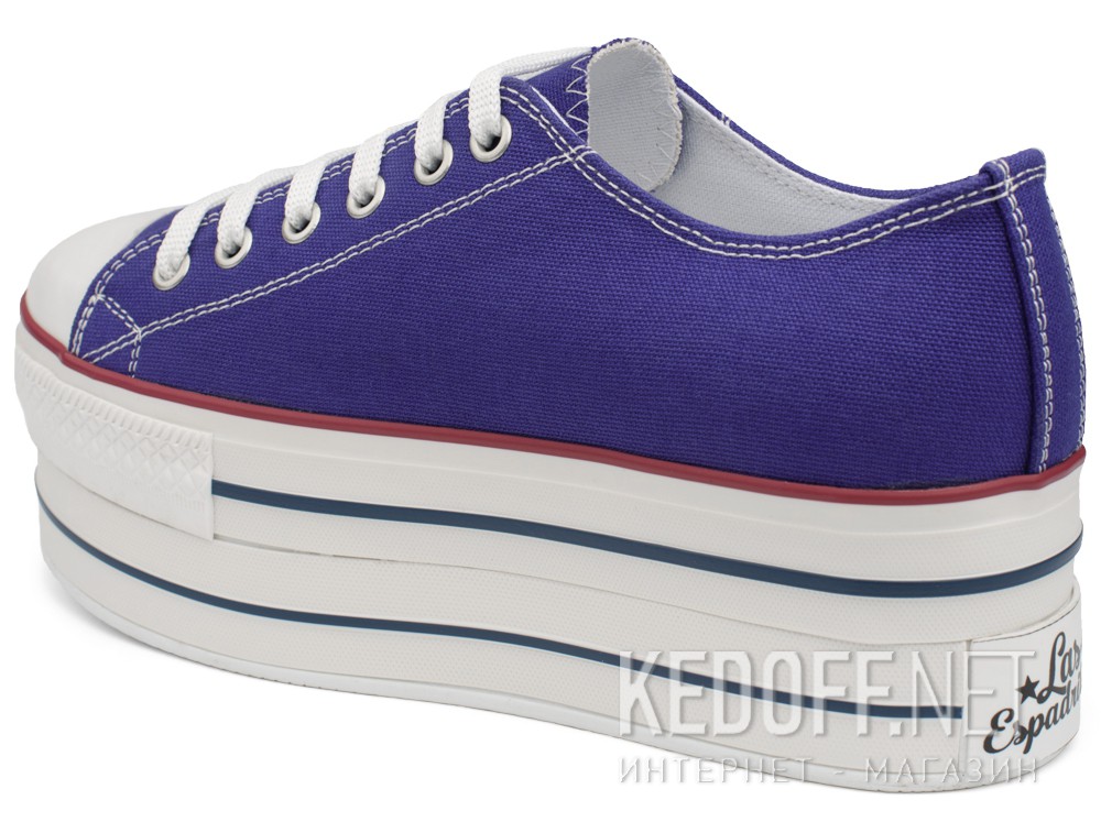 Damskie tekstylne buty Las Espadrillas 6408-24 (fioletowy) купить Украина