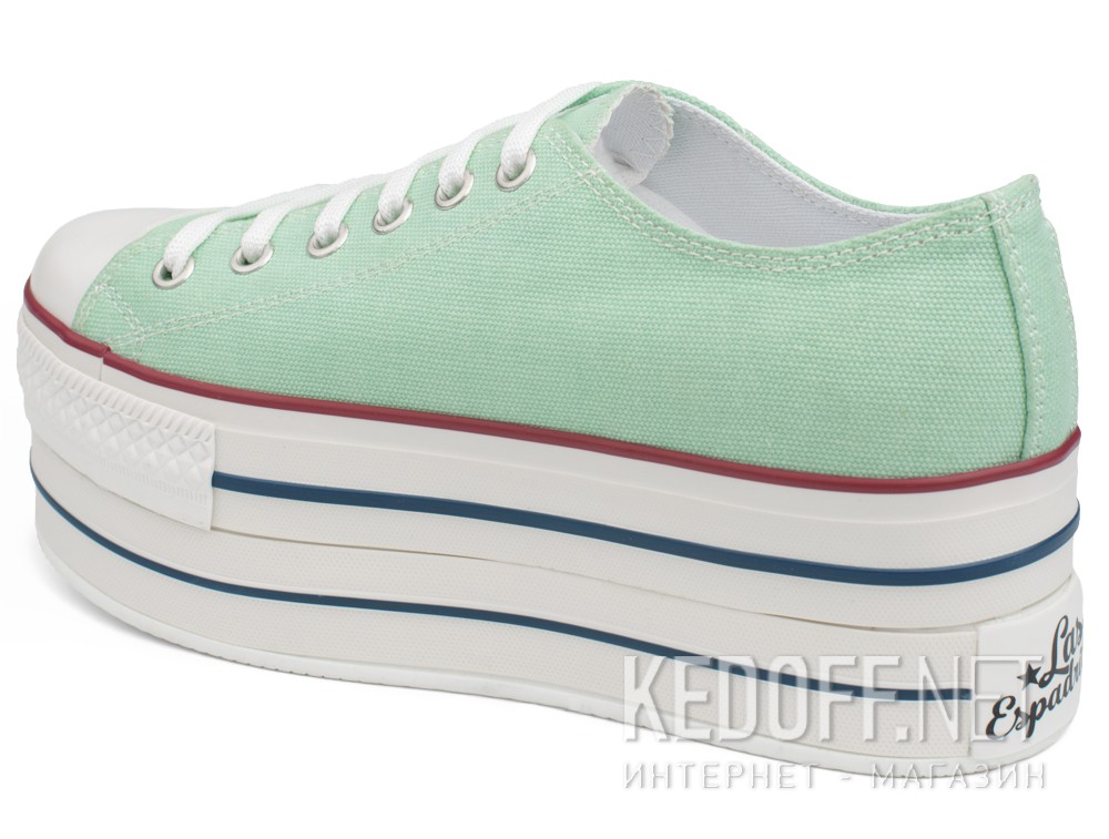 Trampki Las Espadrillas 6408-28 (turkusowy/zielony) купить Украина