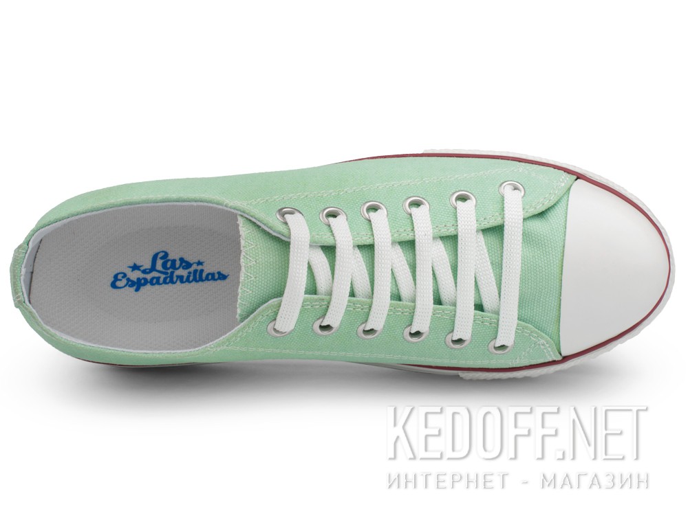 Trampki Las Espadrillas 6408-28 (turkusowy/zielony) описание