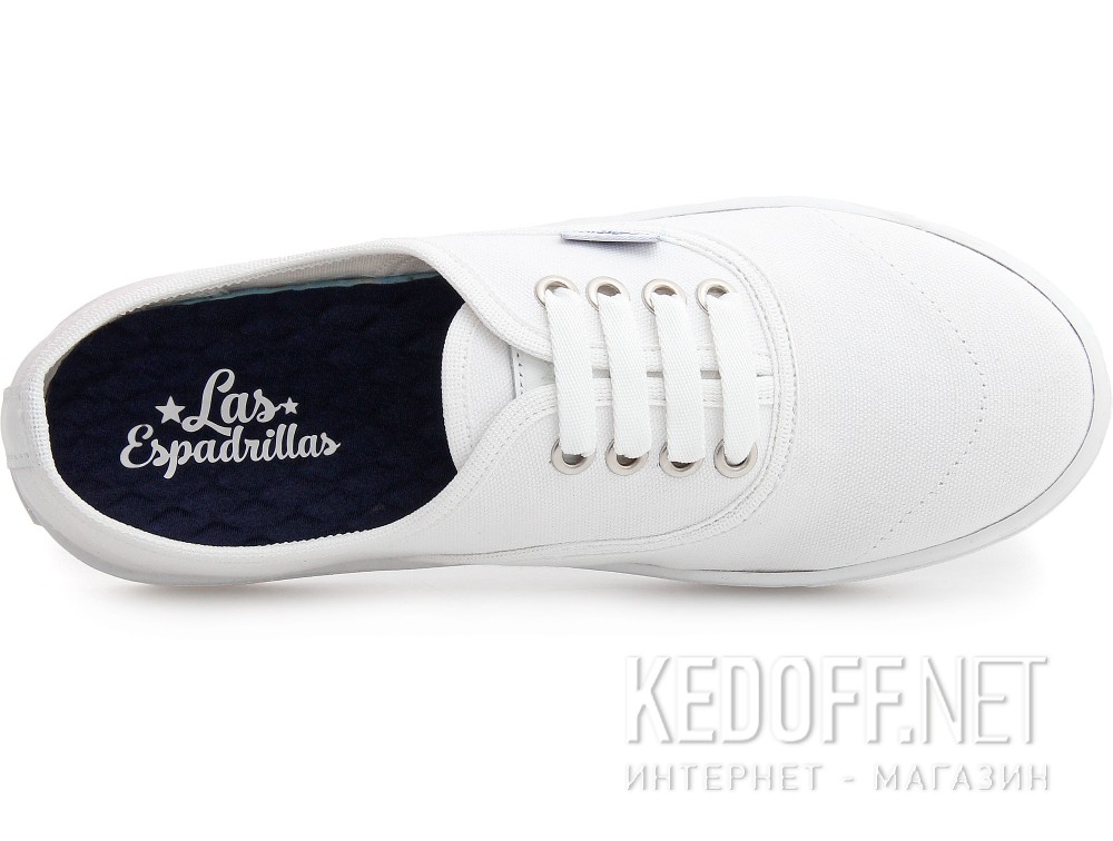 Dostawa Trampki Las Espadrillas V8214-7652TL Optical White (biały)