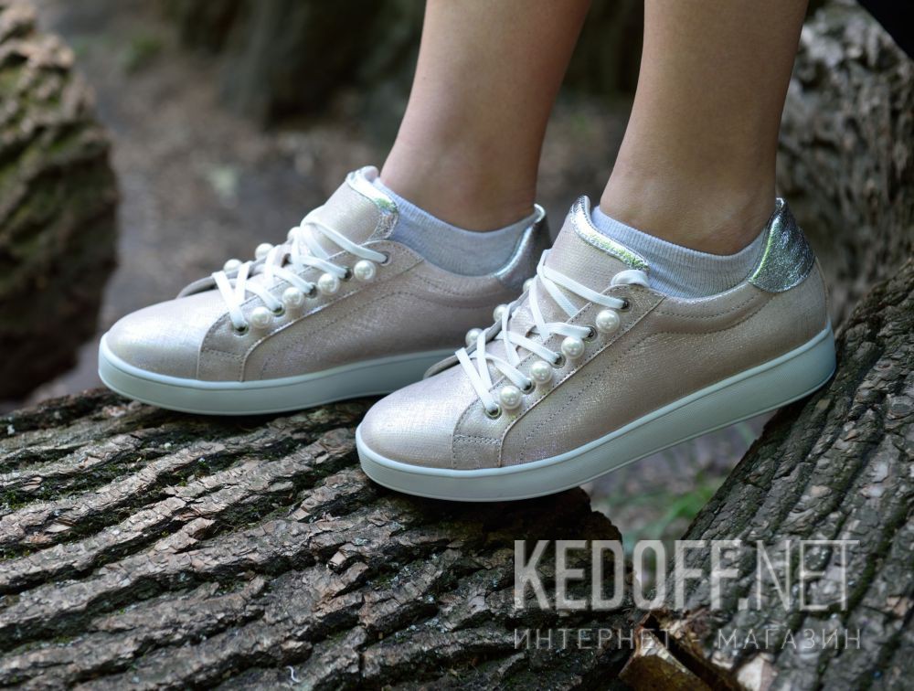 Trampki Las Espadrillas Beige Metallics 1541-18 доставка по Украине