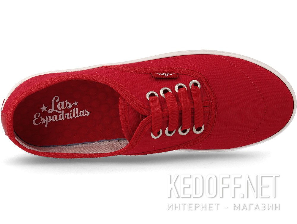 Dostawa Trampki Las Espadrillas V8214-9696TL Red 
