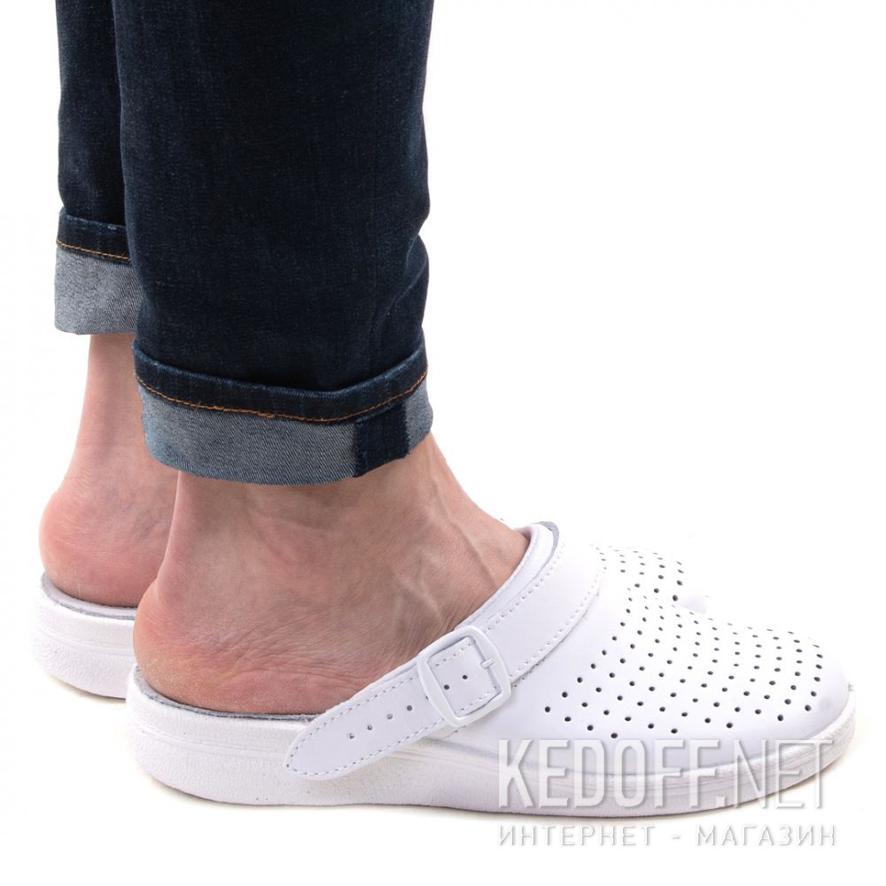Skórzanе doktorskie buty Forester Sanitar 0404-13 White описание