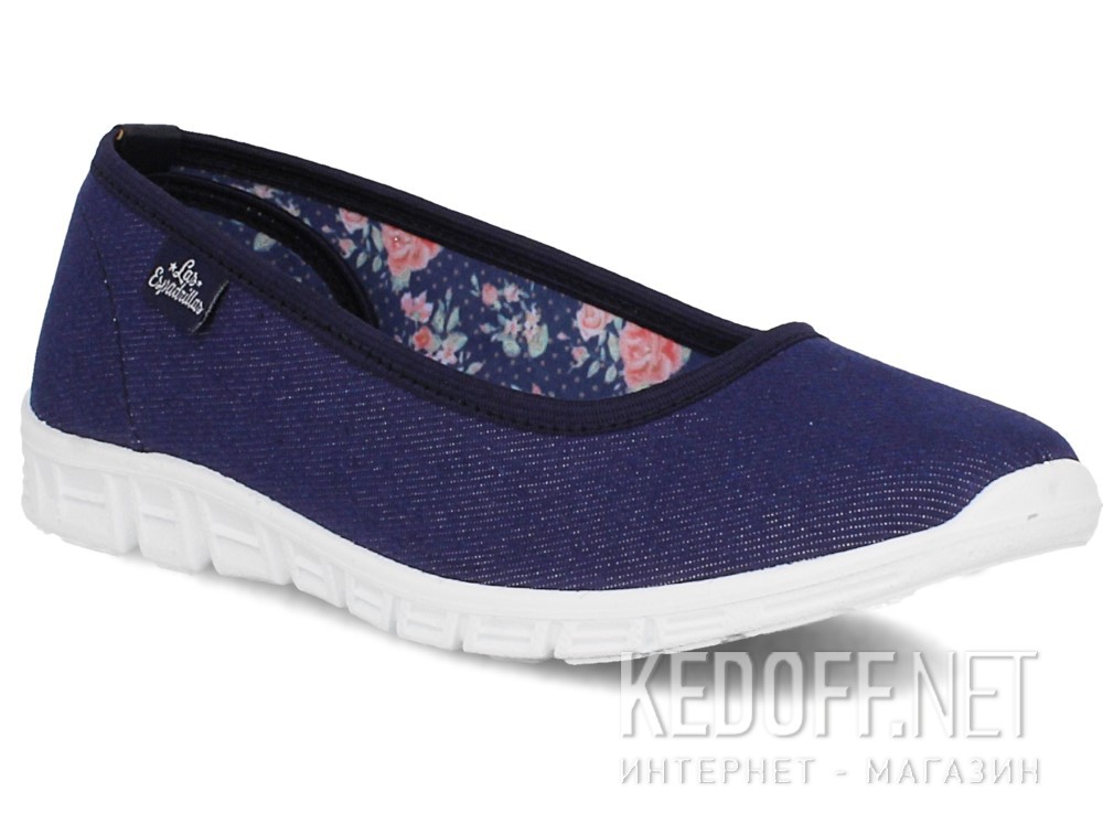 Dostawa Baleriny Las Espadrillas Denim 22636-80 (ciemny niebieski)